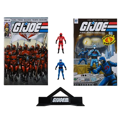 McFarlane Toys G.I. Joe Cobra Commander and The Crimson Guard 3-in Figure Set with 2 Comics
