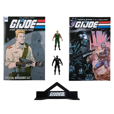 McFarlane Toys G.I. Joe Duke and Snake Eyes  3-in Figure Set with 2 Comics