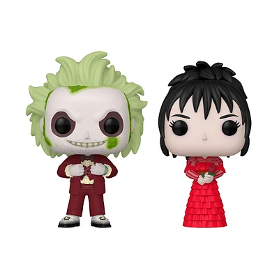 Funko POP! Movies: Beetlejuice - Beetlejuice and Lydia Deetz 4.65 and 4.4-in Vinyl Figure Set 2-Pack