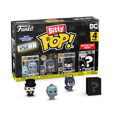 Funko Bitty POP! Batman 85th Anniversary Vinyl Figure Set (Mr. Freeze, Batman, The Penguin, and Mystery Pop!)