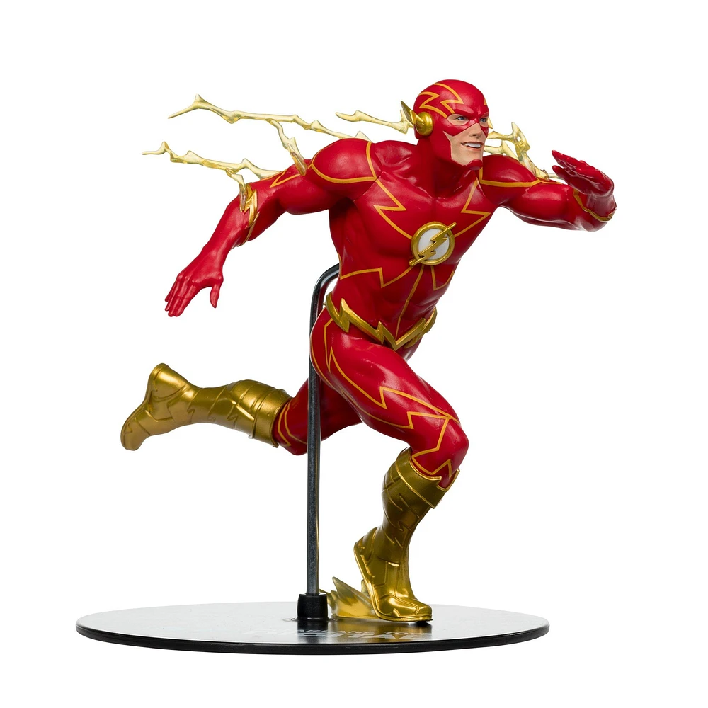 McFarlane Toys DC Direct The Flash 80 Years of The Fastest Man Alive by Jim Lee Gold Label with Autograph 12-in Statue