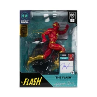 McFarlane Toys DC Direct The Flash 80 Years of The Fastest Man Alive by Jim Lee Gold Label with Autograph 12-in Statue