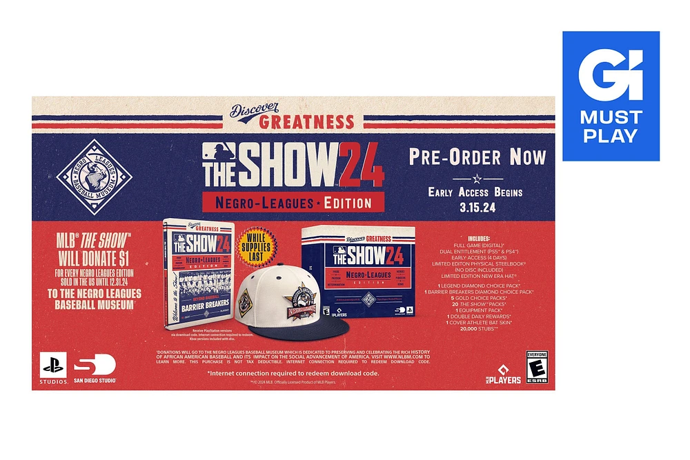 MLB The Show 24: The Negro Leagues Edition (Code in Box) - Xbox Series X, Xbox One