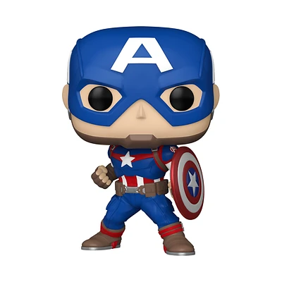 Funko POP! Marvel: Marvel Captain America 3.65-in Vinyl Bobblehead