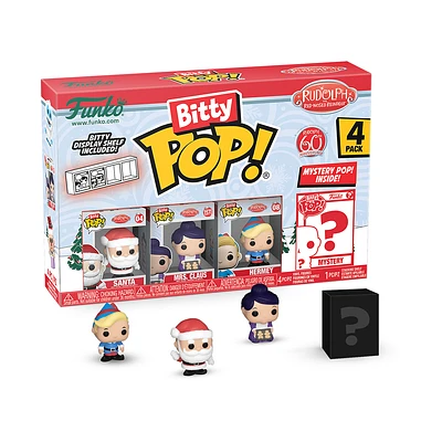 Funko Bitty POP! Rudolph (Santa, Mrs. Claus,Hermey, and Mystery Pop!)