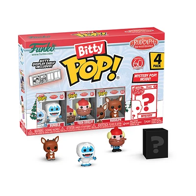 Funko Bitty POP! Rudolph (Bumble, Yukon Cornelus, Rudloph, and Mystery Pop!)