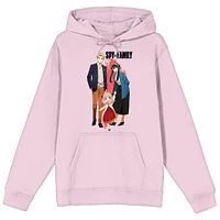 Spy x Family Forger Family and Logo Cradle Pink Men's Long Sleeve Hoodie