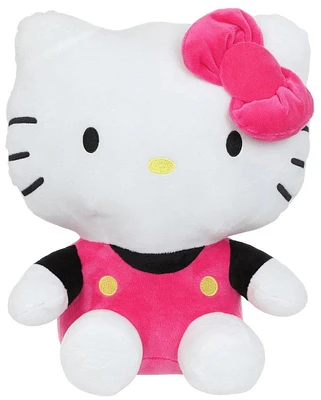 Hello Kitty Black and Pink 14-in Plush Backpack