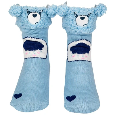 Care Bears Grumpy Bear Sherpa Lined Gripper Bottom Slippers