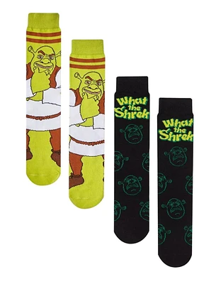 Dreamworks Shrek the Movie Shrek Mens Crew Socks 2-Pack