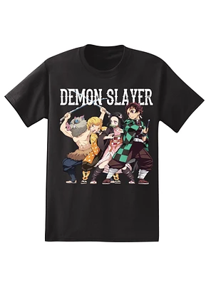 Demon Slayer Cast Unisex Black Short Sleeve T-Shirt