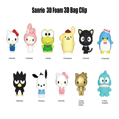 Hello Kitty Collectible Foam Bag Clip  (Styles May Vary)
