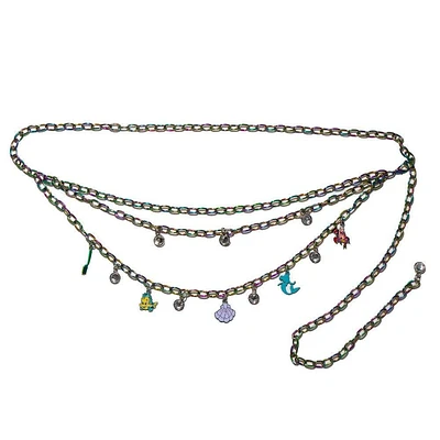 Buckle-Down Disney Little Mermaid Ariel Metal Chain Charm Belt