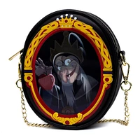 Buckle-Down Disney Snow White Polyurethane Oval Crossbody Bag with Removable Strap