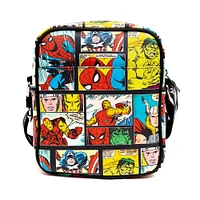 Buckle-Down Marvel Comics Avengers Polyurethane Large Crossbody Bag with Front Pocket