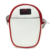 Buckle-Down IT Chapter Two Polyurethane Crossbody Bag with Piping Edge and Cell Phone Pocket