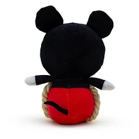 Buckle-Down Disney Mickey Mouse Dog Toy Squeaker Plush with Rope Toy