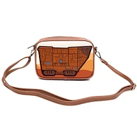 Buckle-Down Star Wars Jawa Polyurethane Horizontal Crossbody Bag with Piping Edge