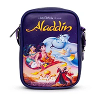 Buckle-Down Disney Aladdin Jasmine Polyurethane Crossbody Bag with Piping Edge