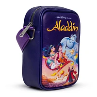 Buckle-Down Disney Aladdin Jasmine Polyurethane Crossbody Bag with Piping Edge