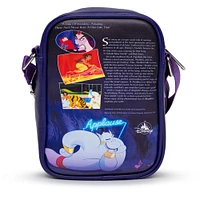 Buckle-Down Disney Aladdin Jasmine Polyurethane Crossbody Bag with Piping Edge