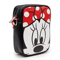 Buckle-Down Disney Minnie Mouse Polyurethane Crossbody Bag