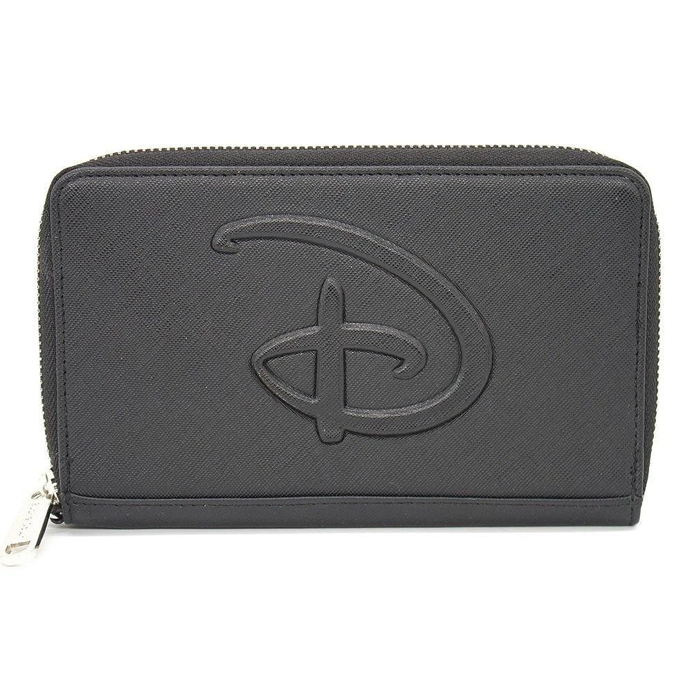 Buckle-Down Disney Signature D Polyurethane Zip Around Wallet