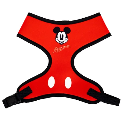 Buckle-Down Disney,Mickey Mouse Smiling Face Red Black Pet Harness