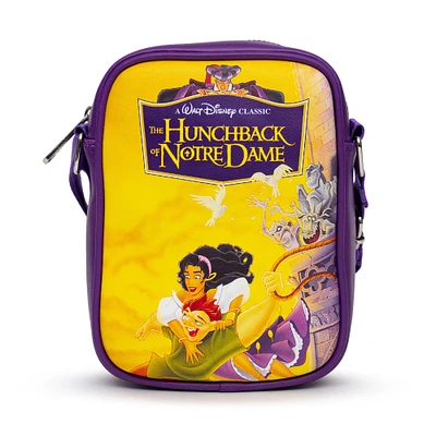 Buckle-Down Disney Hunchback of Notre Dame Polyurethane Crossbody Bag with Piping Edge