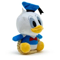 Buckle-Down Disney Donald Duck Dog Toy Squeaker Plush with Rope Toy