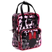 Buckle-Down Disney Minnie Mouse Crossbody Bag with Light Up Piping Edge Two Compartments and Handle