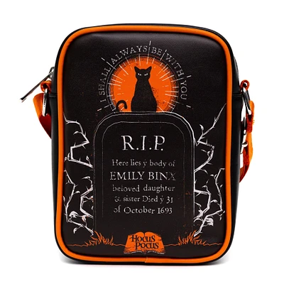 Buckle-Down Disney Hocus Pocus Polyurethane Crossbody Bag with Piping Edge and Cell Phone Pocket