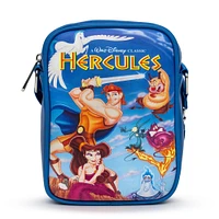 Buckle-Down Disney Hercules Polyurethane Crossbody Bag with Piping Edge, No Pockets