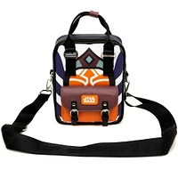 Buckle-Down Star Wars Ahsoka Tano Polyurethane Crossbody Bag with Front Pouch