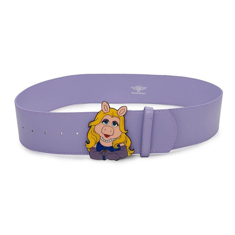 Buckle-Down Disney Muppets Miss Piggy Cast Buckle Polyurethane Leather Belt