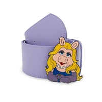 Buckle-Down Disney Muppets Miss Piggy Cast Buckle Polyurethane Leather Belt