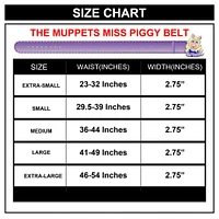 Buckle-Down Disney Muppets Miss Piggy Cast Buckle Polyurethane Leather Belt