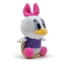Buckle-Down Disney Daisy Duck Dog Toy Squeaker Plush with Rope Toy