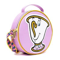 Buckle-Down Disney Beauty and the Beast Belle Polyurethane Round Crossbody Wallet