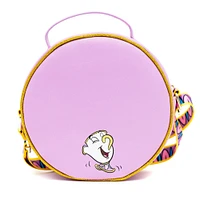 Buckle-Down Disney Beauty and the Beast Belle Polyurethane Round Crossbody Wallet