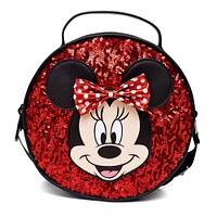 Buckle-Down Disney Minnie Mouse Polyurethane Round Crossbody Bag