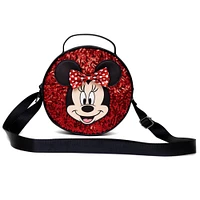 Buckle-Down Disney Minnie Mouse Polyurethane Round Crossbody Bag