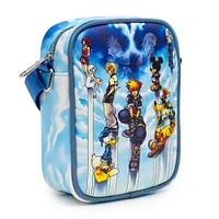 Buckle-Down Disney Kingdom Hearts III Polyurethane Crossbody Bag with Piping Edge and Cell Phone Pocket