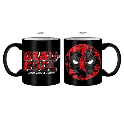 Marvel Deadpool Scribble Art Logo 20oz Ceramic Mug