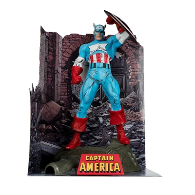 McFarlane Toys Marvel: The Amazing Spider-Man Issue 323 with Captain America Comic and 1:6 Scale Statue