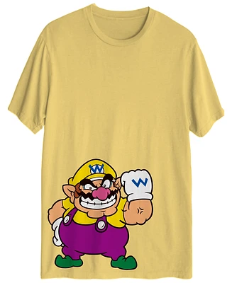 Super Mario Wario Adult Crew Neck T-Shirt