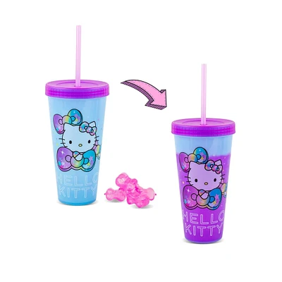 Sanrio Hello Kitty Starshine Color-Changing 24 oz Plastic Tumbler