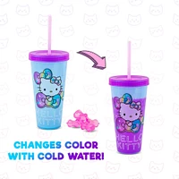 Sanrio Hello Kitty Starshine Color-Changing 24 oz Plastic Tumbler