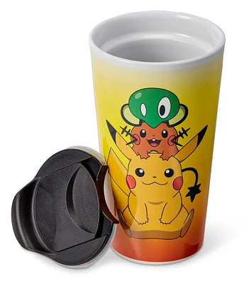 Pokemon XY Series Travel Pikachu, Dedenne, and Squishy 16 oz Mug
