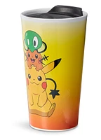 Pokemon XY Series Pikachu, Dedenne, and Squishy 16 oz Travel Mug